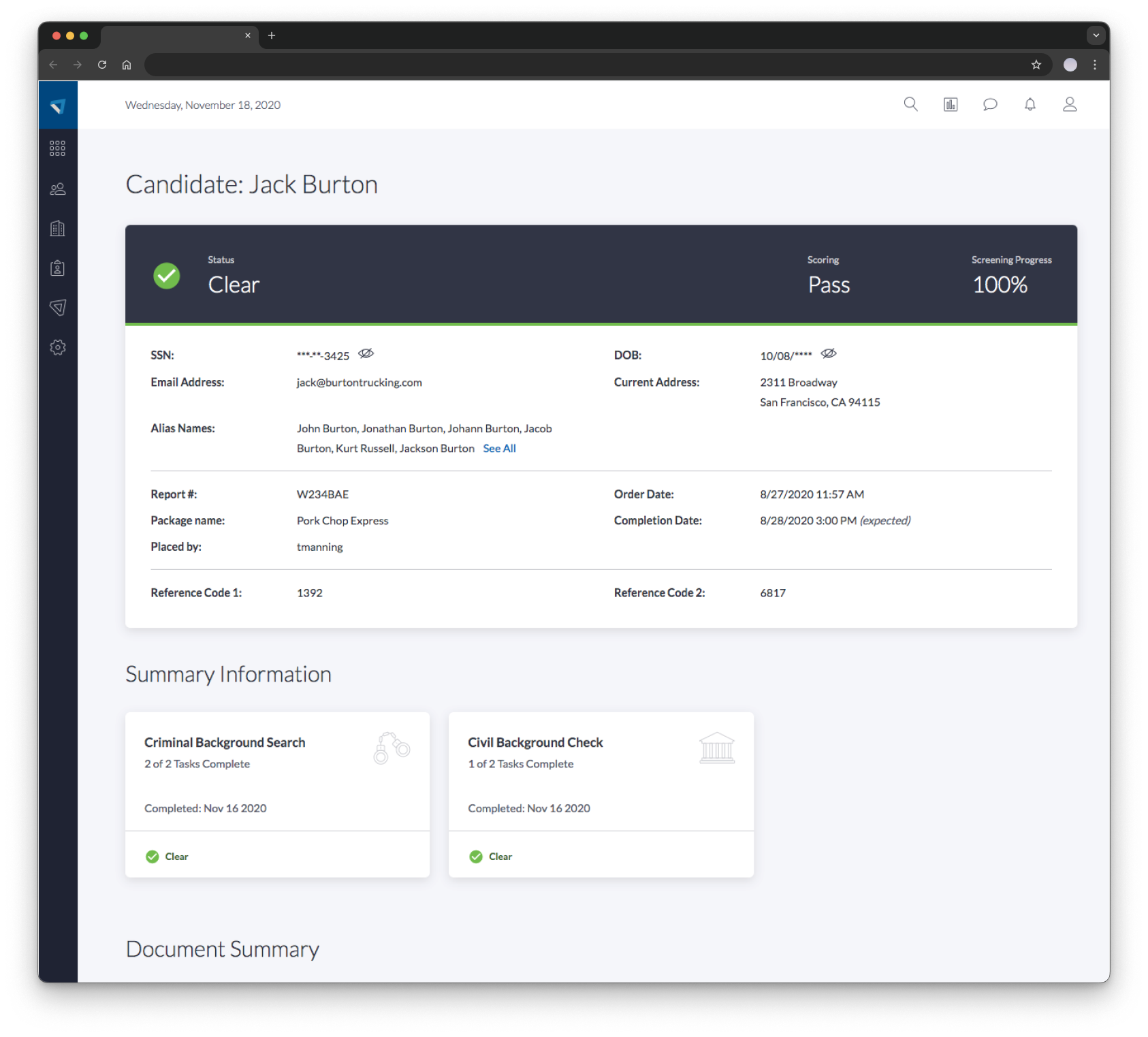 Application architecture map for the loan platform
